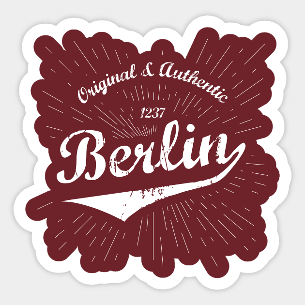 Original Berlin, Germany Shirt Sticker by Teevolution